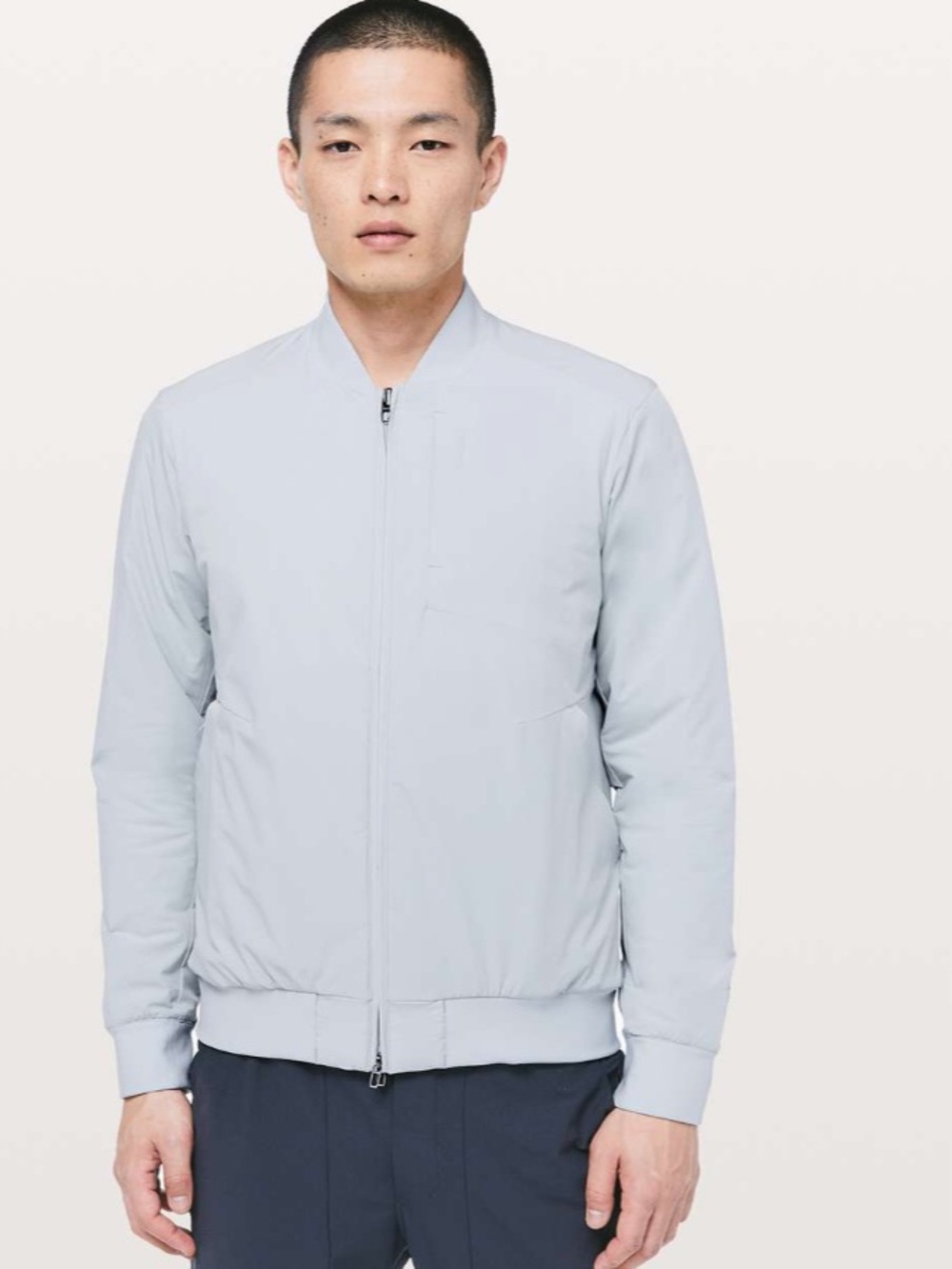 Lululemon Light Gray Bomber Jacket s